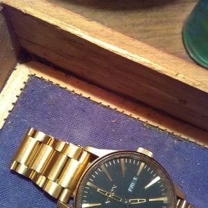 Men's Sentry Stainless steel Nixon Gold Watch.